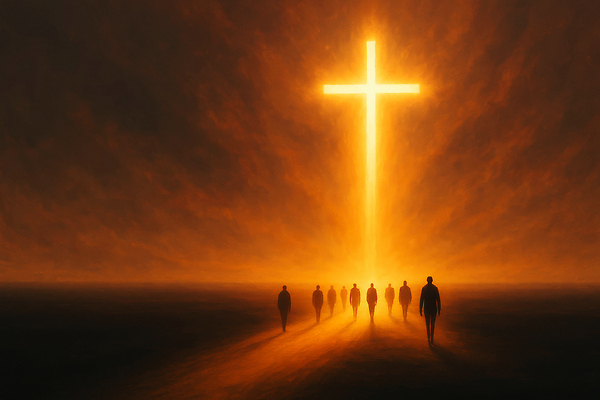 JPG 길 상징 여행 신발 십자가 일러스트 사람 빛 걷기 믿음 어둠 희망 기도 영혼 목표 조화 순간 전진 국내일러스트 AI일러스트 AI콘텐츠 감정 컨셉 모션 파일형식