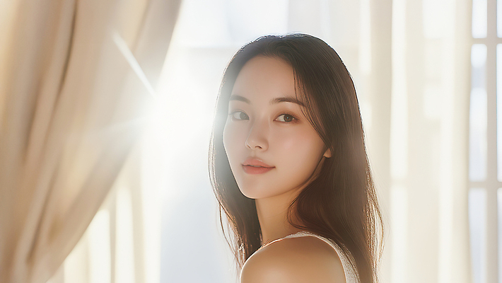 JPG 편집이미지 헤어스타일 미소 햇빛 촬영 즐거움 화사함 방안 뷰티풀 소프트 의료성형뷰티 편집실사 AI인물포토 AI콘텐츠 감정 컨셉 표정 태양 CG 파일형식 AI포토