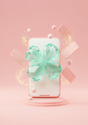 JPG 편집이미지 디자인 예술 분홍색 컬러 백그라운드 그래픽 장식 스마트폰 3D 디지털 표현 보석 창의성 편집3D AI컴퓨터그래픽 AI콘텐츠 핸드폰 스마트기기 광석 디지털합성 파일형식