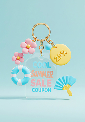 JPG 편집이미지 디자인 꽃 이벤트 장식 여름 쇼핑 컬러풀 세일 부채 분위기 쿠폰 구명조끼 아이템 키링 편집3D AI컴퓨터그래픽 AI콘텐츠 식물 계절 컬러 컨셉 3D 구조용품 파일형식