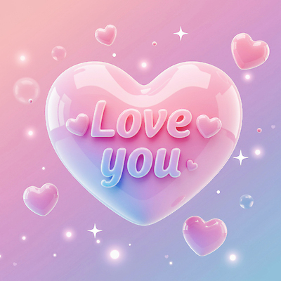 JPG 편집이미지 디자인 감정 컬러 백그라운드 사랑 그래픽 3D 디지털 거품 로맨틱 하트 표현 분위기 그림 소통 편집3D AI컴퓨터그래픽 AI콘텐츠 모양 컨셉 디지털합성 파일형식