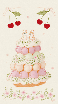 JPG 계절 컬러 일러스트 디저트 사랑 장식 파티 귀여움 케이크 토끼 생일 체리 달콤 크림 즐거움 제빵 마카롱 생동감 아기자기 국내일러스트 AI일러스트 AI콘텐츠 기념일 감정 음식 컨셉 과일 포유류 이벤트 반려동물 제과제빵 맛 파일형식