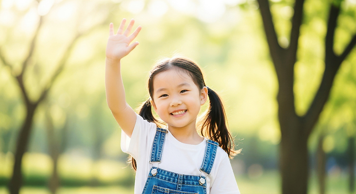 JPG 편집이미지 공원 어린이 티셔츠 가족 모션 자연 웃음 소녀 친구 햇빛 청바지 인사 즐거움 손흔들기 오후 의료성형뷰티 편집실사 AI인물포토 AI콘텐츠 공공시설 여자 감정 셔츠 바지 관계 표정 사람 태양 예절 CG 생태계 파일형식 AI포토