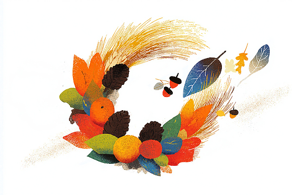 JPG 식물 디자인 계절 열매 예술 컬러 일러스트 자연 바람 나뭇잎 따뜻함 풍경 장식 귀여움 화환 가을 소나무 조화 뷰티풀 풍요 국내일러스트 AI일러스트 AI콘텐츠 자연요소 나무 꽃 컨셉 잎 날씨 생태계 파일형식