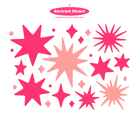 모양 디자인 별 예술 분홍색 컬러 백그라운드 패턴 일러스트 추상 그래픽 모던 조화 색채 국내일러스트 AI파일 자연요소 무늬 파일형식 벡터