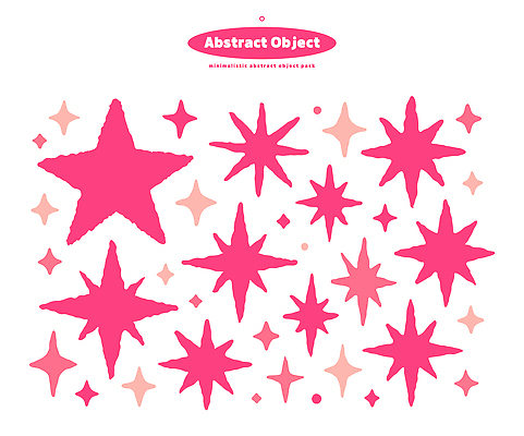 모양 디자인 별 분홍색 컬러 백그라운드 패턴 일러스트 추상 그래픽 크기 배열 오브젝트 그림 연분홍색 창작 국내일러스트 AI파일 자연요소 무늬 파일형식 벡터