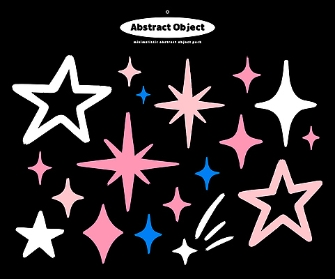 모양 디자인 별 예술 분홍색 컬러 백그라운드 패턴 일러스트 추상 그래픽 파란색 검은색 매력적 흰색 크기 배열 독창 국내일러스트 AI파일 자연요소 컨셉 무늬 파일형식 벡터