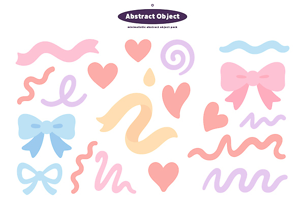 디자인 리본 예술 컬러 패턴 곡선 일러스트 추상 형상 장식 하트 심볼 모던 부드러움 기하학 생동감 창의성 국내일러스트 AI파일 모양 선 무늬 감각 파일형식 벡터