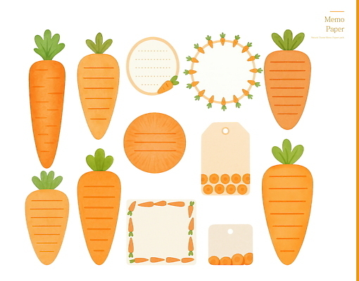 PSD 템플릿 디자인 컬러 패턴 일러스트 문구용품 세트 사무용품 깨끗함 당근 기록 메모지 배열 정리 가벼움 준비물 국내일러스트 컨셉 무늬 뿌리채소 무게 오브젝트 파일형식