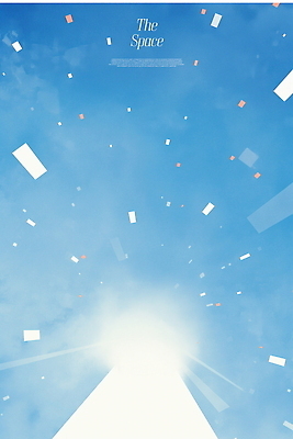 PSD 디자인 예술 상징 컬러 일러스트 하늘 추상 그래픽 파란색 빛 공간 표현 찡그림 조화 직사각형 깊이 창의성 국내일러스트 도형 무늬 표정 파일형식