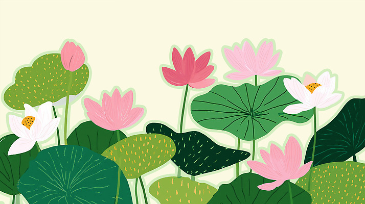 PSD 식물 꽃 컬러 잎 일러스트 자연 생명 연꽃 여름 정원 희망 분위기 편안함 연습 식물원 주말 화사함 조화 뷰티풀 경관 국내일러스트 계절 감정 컨셉 풍경 감각 생태계 파일형식