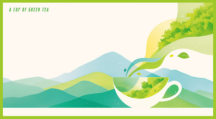 PSD 식물 전통 사계절 여유 커피 잎 일러스트 자연 아침 휴식 풍경 컵 초록색 일본 신선 차 녹차 힐링 동산 차마시기 국내일러스트 주간 식기 계절 감정 아시아 음료 컬러 컨셉 차_음료 마시기 생태계 파일형식