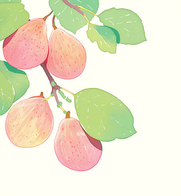 PSD 나무 식물 열매 컬러 잎 과일 일러스트 자연 가지 건강 여름 농장 농사 수확 성장 신선 과수원 원예 열정 복숭아 비타민 국내일러스트 계절 감정 농업 채소 취미 생태계 영양소 파일형식