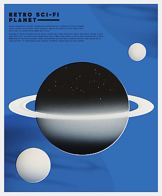 PSD 디자인 예술 백그라운드 일러스트 풍경 그래픽 파란색 우주 행성 복고 스타 조화 우주여행 독창 상상력 창의력 가상 SF 국내일러스트 컬러 여행 파일형식