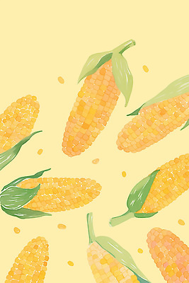 PSD 식물 백그라운드 채소 일러스트 자연 디저트 건강 옥수수 요리 여름 농작물 노란색 농사 수확 신선 맛 수분 비타민 풍요 국내일러스트 계절 음식 컬러 컨셉 농업 곡류 생태계 영양소 파일형식