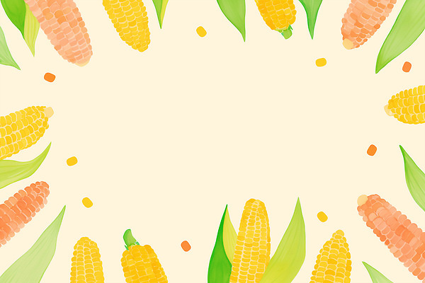 PSD 식물 계절 컬러 백그라운드 채소 일러스트 포장 자연 건강 옥수수 장식 여름 햇빛 농장 수확 신선 고명 색채 국내일러스트 농업 곡류 태양 생태계 파일형식