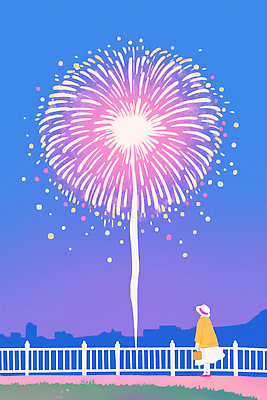 JPG 디자인 응시 컬러 연주 야경 일러스트 하늘 불꽃놀이 사람 풍경 여름 반짝임 축제 기쁨 저녁 즐거움 감동 뷰티풀 순간 여흥 국내일러스트 AI일러스트 AI콘텐츠 시선 계절 감정 음악 모션 놀이 야간 파일형식 풍경_경치
