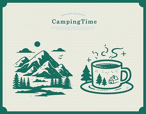 나무 호수 음료 여행 일러스트 가족 자연 휴식 산 풍경 야외 여름 캠핑 탐험 차 편안함 모닥불 즐거움 힐링 산행 국내일러스트 AI파일 식물 계절 감정 컨셉 관계 불 레저 등산 감각 생태계 파일형식 벡터