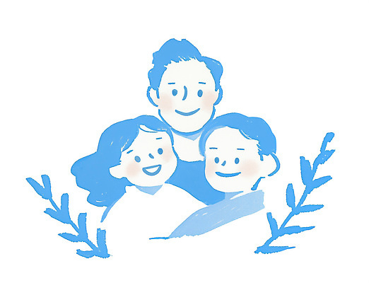 PSD 행복 감정 예술 포즈 일러스트 가족 관계 따뜻함 사랑 미소 웃음 파란색 표현 동료 그림 순간 특별함 국내일러스트 컬러 컨셉 표정 파일형식