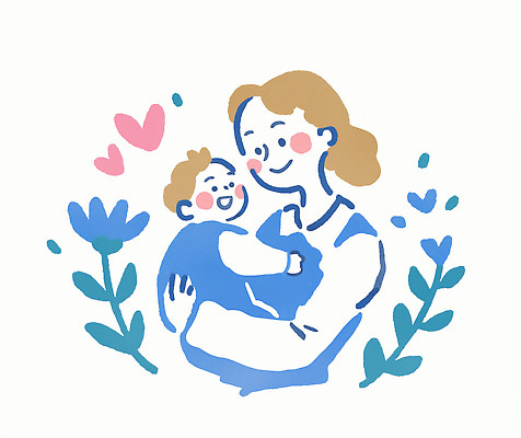 PSD 커플 꽃 행복 감정 백그라운드 일러스트 가족 엄마 사랑 미소 귀여움 기쁨 아기 연결 순간 포용 유대감 동심 국내일러스트 식물 컨셉 관계 표정 사람 파일형식