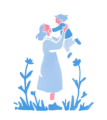 PSD 모자 행복 감정 어린이 일러스트 가족 관계 포옹 자연 엄마 따뜻함 사랑 기쁨 표현 즐거움 그림 소통 순간 국내일러스트 잡화 컨셉 안기 사람 생태계 파일형식