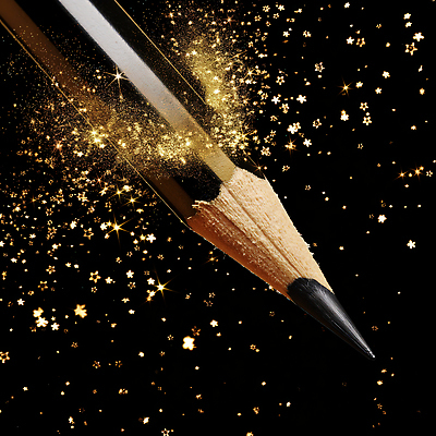 JPG 편집이미지 디자인 예술 검은배경 문구용품 새로움 반짝임 연필 촬영 표현 입자 장면 뷰티풀 상상력 창의력 편집실사 AI컴퓨터그래픽 AI콘텐츠 백그라운드 컨셉 모션 학용품 필기구 검은색 CG 오브젝트 파일형식