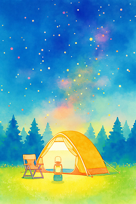 JPG 사계절 별 여유 여행 의자 일러스트 자연 밤하늘 하늘 조명 아웃도어 텐트 풍경 여름 평화 고요 캠핑 숲 모닥불 힐링 국내일러스트 AI일러스트 AI콘텐츠 자연요소 계절 감정 가구 컨셉 불 레저 캠핑도구 야간 생태계 파일형식