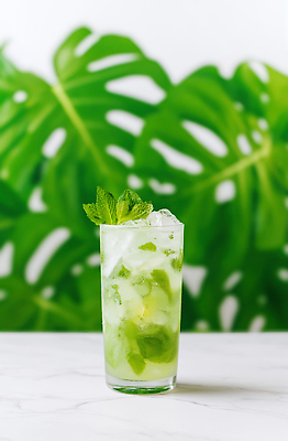 JPG 식물 편집이미지 음료 재료 잔 초록색 여름 칵테일 시원함 민트 라임 상큼 레시피 모히토 편집실사 AI포토 AI콘텐츠 식기 계절 컬러 과일 주류 허브 CG 파일형식