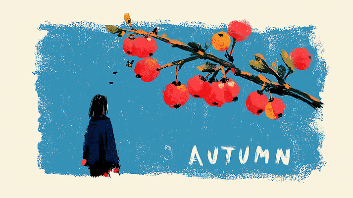 JPG 나무 계절 행복 감정 여유 예술 과일 일러스트 자연 하늘 풍경 소녀 일상 감상 가을 묘사 그림 색감 풍요 차분 국내일러스트 AI일러스트 AI콘텐츠 식물 여자 어린이 컨셉 라이프 생태계 파일형식