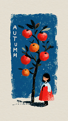 JPG 나무 식물 전통 열매 감정 예술 컬러 일러스트 자연 한국 웃음 풍경 소녀 라이프 농장 외투 수확 가을 사과 과수원 뷰티풀 국내일러스트 AI일러스트 AI콘텐츠 계절 여자 아시아 어린이 상의 농업 과일 표정 생활 생태계 파일형식