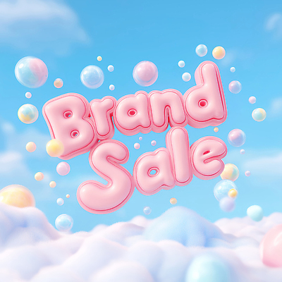 JPG 구름 편집이미지 문자 컬러 하늘 이벤트 장식 쇼핑 3D 세일 거품 고객 심볼 마케팅 신상품 스타일 편집3D AI컴퓨터그래픽 AI콘텐츠 자연요소 상품 디지털합성 파일형식