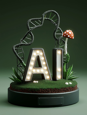 JPG 식물 편집이미지 디자인 공원 예술 백그라운드 자연 조명 기술 초록색 조형물 3D 환경 버섯 재활용 창의성 AI_인공지능 편집3D AI컴퓨터그래픽 AI콘텐츠 공공시설 컬러 미술 디지털합성 친환경 생태계 파일형식