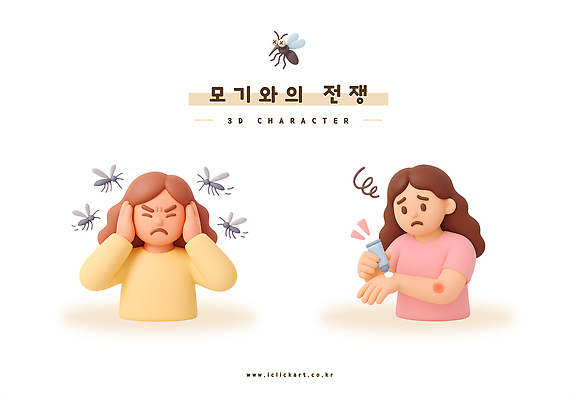 PSD 편집이미지 여자 자연 건강 일상 치료 여름 3D 해충 피부 고민 예방 가려움 모기 불편함 편집3D 계절 감정 의학 사람 라이프 신체부위 감각 벌레 디지털합성 생태계 증상 파일형식