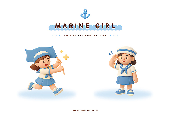 PSD 편집이미지 캐릭터 디자인 옷 바다 모션 놀이 표정 소녀 여름 3D 해적 애니메이션 편집3D 계절 여자 어린이 도둑 디지털합성 파일형식