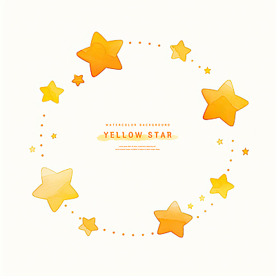 PSD 디자인 별 컬러 배경화면 백그라운드 일러스트 자연 수채화 장식 원형 편안함 오브젝트 그림 부드러움 창의성 국내일러스트 자연요소 도형 감각 생태계 파일형식