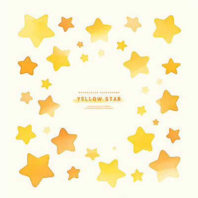 모양 PSD 디자인 별 예술 컬러 백그라운드 패턴 일러스트 수채화 밝음 창조 그래픽 장식 노란색 자유 그림 부드러움 감성 조화 상상력 테마 국내일러스트 자연요소 컨셉 무늬 감각 파일형식