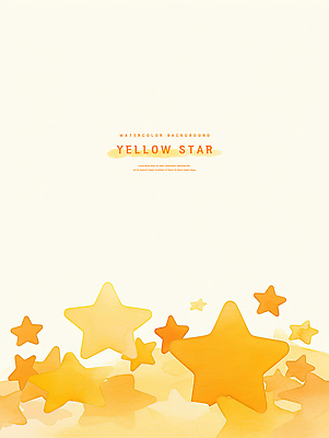 PSD 디자인 별 예술 배경화면 백그라운드 일러스트 수채화 따뜻함 밝음 장식 여름 노란색 분위기 편안함 부드러움 상상력 색감 스카이 창의성 국내일러스트 자연요소 계절 컬러 컨셉 감각 파일형식