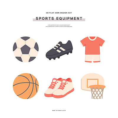 아이콘 디자인 스포츠 컬러 운동화 신발 공 농구 그래픽 운동복 운동 축구 장비 도구 평면 2D아이콘 AI파일 옷 건강 구기 파일형식 벡터
