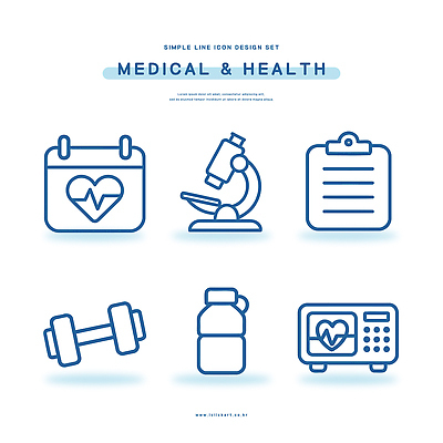 아이콘 디자인 음식 의학 건강 운동 운동기구 도구 심장 생활습관 심전도 2D아이콘 AI파일 헬스 장기_의학 습관 파일형식 벡터