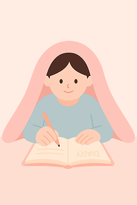 행복 감정 어린이 일러스트 모션 따뜻함 사랑 소녀 일상 이불 방 기록 일기 놀이터 편안함 집중 사생활 상상력 순간 창의력 국내일러스트 AI파일 여자 컨셉 침구 놀이 사람 라이프 감각 파일형식 벡터