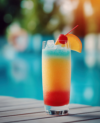 JPG 편집이미지 음료 컬러 과일 탁자 휴식 열대 수영장 장식 여름 파티 얼음 모임 칵테일 즐거움 층 편집실사 AI포토 AI콘텐츠 자연요소 계절 감정 가구 컨셉 주류 이벤트 CG 파일형식