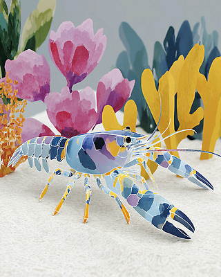 JPG 동물 바다 컬러 일러스트 자연 수중동물 탐험 해양식물 바닷가재 생태계 생물학 국내일러스트 AI일러스트 AI콘텐츠 교육 수중식물 가재 파일형식