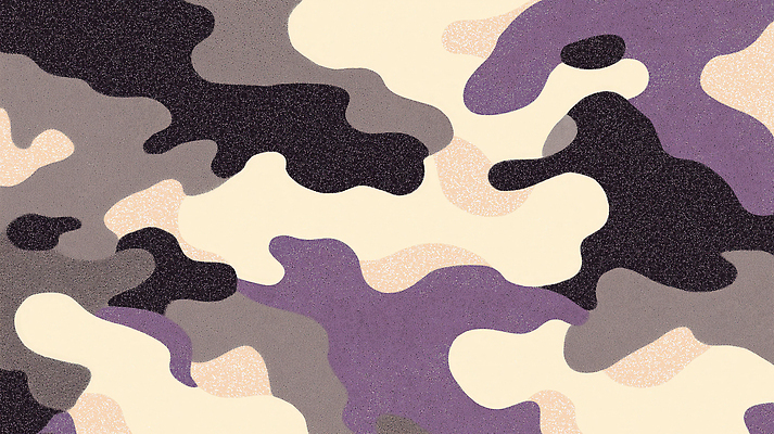 JPG 디자인 패션 예술 컬러 백그라운드 패턴 일러스트 추상 그래픽 장식 인테리어 보라색 모던 질감 군용 조화 스타일 국내일러스트 AI일러스트 AI콘텐츠 무늬 군대 파일형식