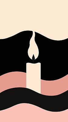 디자인 예술 파도 상징 컬러 일러스트 초 촛불 바람 휴식 조명 공간 편안함 명상 조화 국내일러스트 AI파일 자연요소 바다 컨셉 날씨 감각 파일형식 벡터