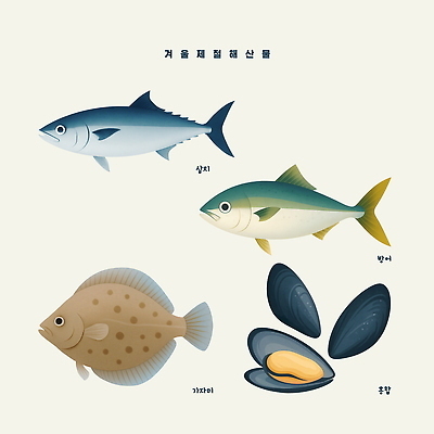 PSD 바다 겨울 일러스트 식재료 조개 어류 해변 수비 해산물 홍합 상어 레시피 갈치 제철 국내일러스트 계절 모션 어패류 수중동물 파일형식