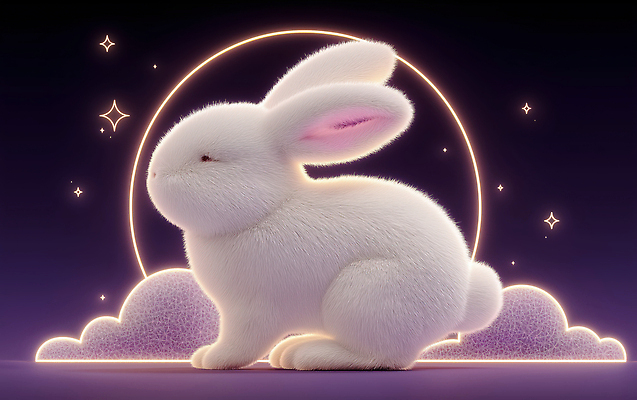 JPG 동물 편집이미지 별 백그라운드 자연 앉기 풍경 3D 흰색 토끼 편안함 달빛 귀 부드러움 편집3D AI컴퓨터그래픽 AI콘텐츠 자연요소 컬러 포유류 모션 신체부위 반려동물 달 감각 디지털합성 생태계 파일형식