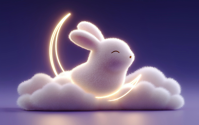 JPG 동물 구름 편집이미지 밤하늘 조명 빛 세계 3D 귀여움 꿈 토끼 편안함 그림 애니메이션 편집3D AI컴퓨터그래픽 AI콘텐츠 자연요소 컨셉 포유류 하늘 반려동물 감각 야간 디지털합성 파일형식