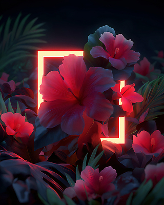 JPG 식물 편집이미지 디자인 꽃 예술 컬러 야경 자연 조명 풍경 3D 정원 들꽃 분위기 뷰티풀 편집3D AI컴퓨터그래픽 AI콘텐츠 컨셉 야간 디지털합성 생태계 파일형식 풍경_경치
