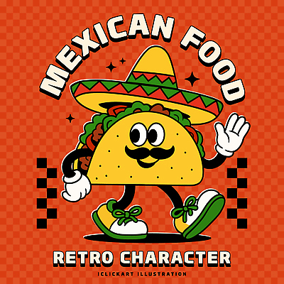 캐릭터 디자인 문화 음식 상징 컬러 패턴 일러스트 멕시코 그래픽 걷기 인사 만화 복고 애니메이션 대중문화 일러캐릭터 AI파일 북아메리카 무늬 모션 예절 파일형식 벡터
