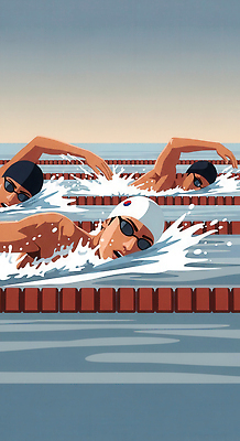 JPG 수영복 스포츠 포즈 일러스트 협력 운동선수 수영장 경기 물 여름 수중 수영 경쟁 연습 수영모 오후 국내일러스트 AI일러스트 AI콘텐츠 자연요소 옷 계절 컨셉 수상스포츠 수영용품 파일형식